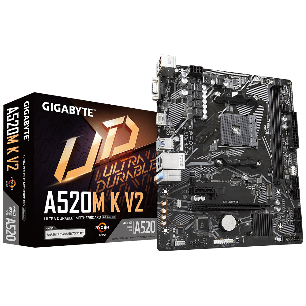 Gigabyte A520M-K V2 AMD mATX Motherboard | Shop Today. Get it