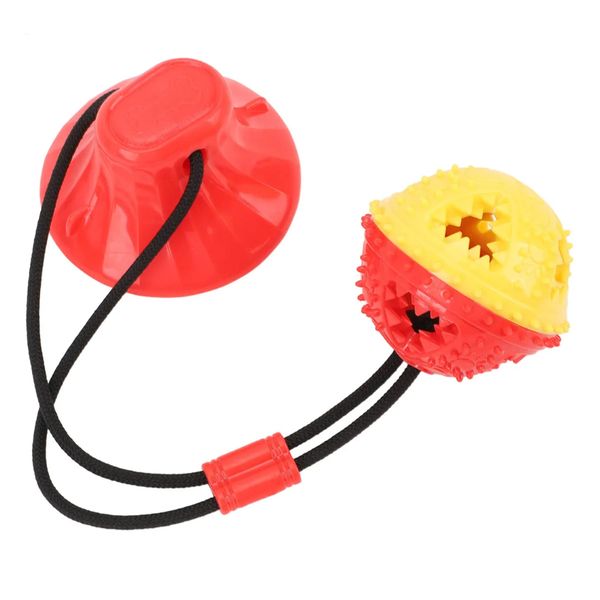 Puppy Teething Chew Toys Dog Rope Suction Cup Teething Ball