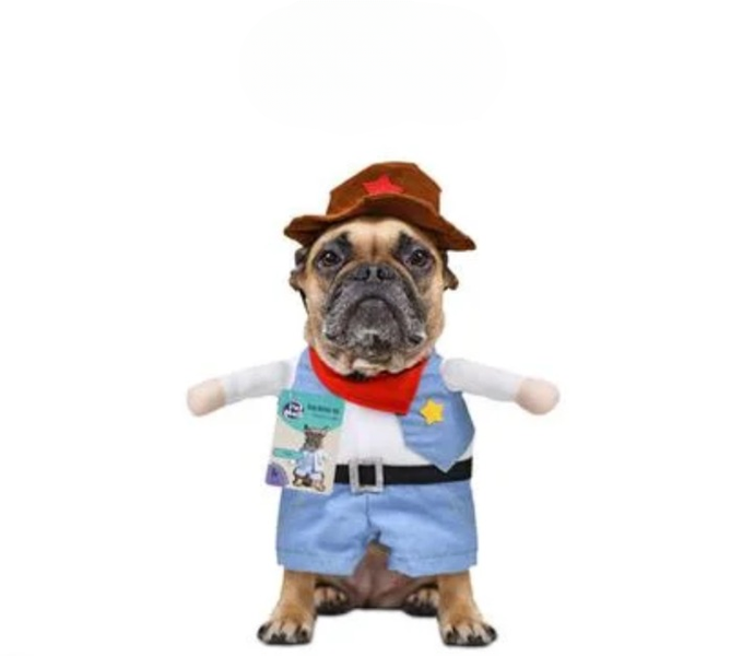 Western Sheriff Outfit for Small Breeds - Playful Pet Costume