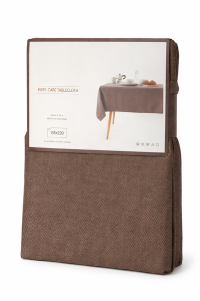 Linen Rectangular Tablecloth - Waterproof, Washable &amp; Wrinkle-Resistant