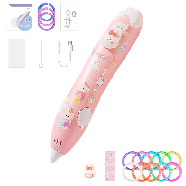 3D Printing Pen Kit with 56M Filament - 13 Colors PLA &amp; Accessories