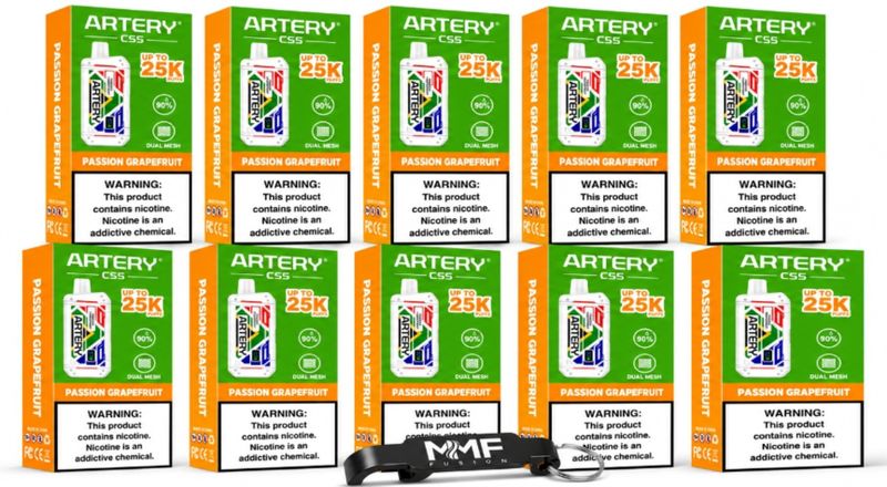Artery MMF Edition 25000 Puffs Dispo Vape - Passion Grapefruit (Pack of 10)