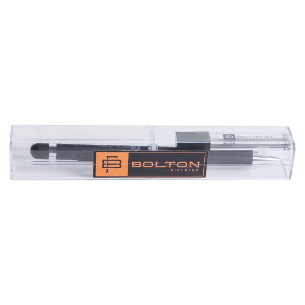 Bolton Round Clicker Black Clutch Pencil With Lead Refill In Gift Box
