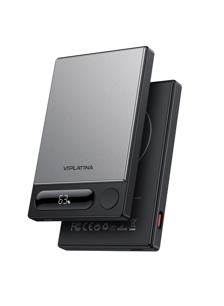 VIPLATINA Power Bank, 5000mAh,15W Wireless Output,USB-C PD20W Fast Charging