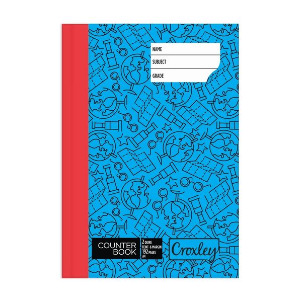 A4 2Quire 192Pg Hard Cover Feint Ruled Eco Friendly Yellow X 10