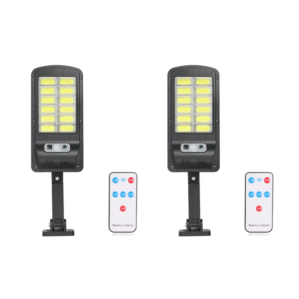 Solar Motion Sensor Outdoor Wall Light - 120 LEDs - Pack of 2 Units