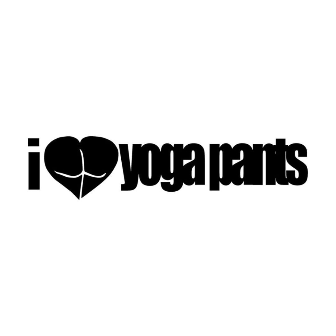 I Love Yoga Pants Car Decal Vinyl Sticker - 114 | Shop Today. Get it ...