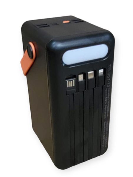 Treqa TR-957-100000Mah Solar Power Bank With Hand Handle + Key Chain