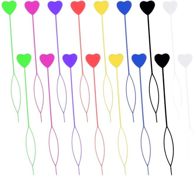 16 Pieces Quick Beading Kit Topsy Tail Tool Plastic Loading Beads on Hair