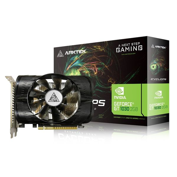 Arktek GT1030 4GB DDR4 Low Profile GPU - HDMI, DVI, Compact Desktop Graphic