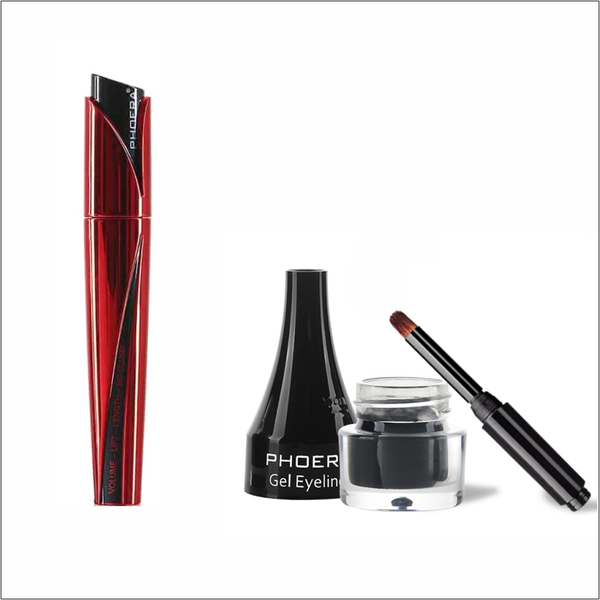 Long-wearing Gel Eyeliner and 9D High Definition Mascara Combo