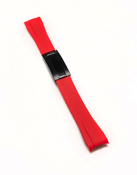 Red Rubber Omega X Swatch Moonwatch Strap image