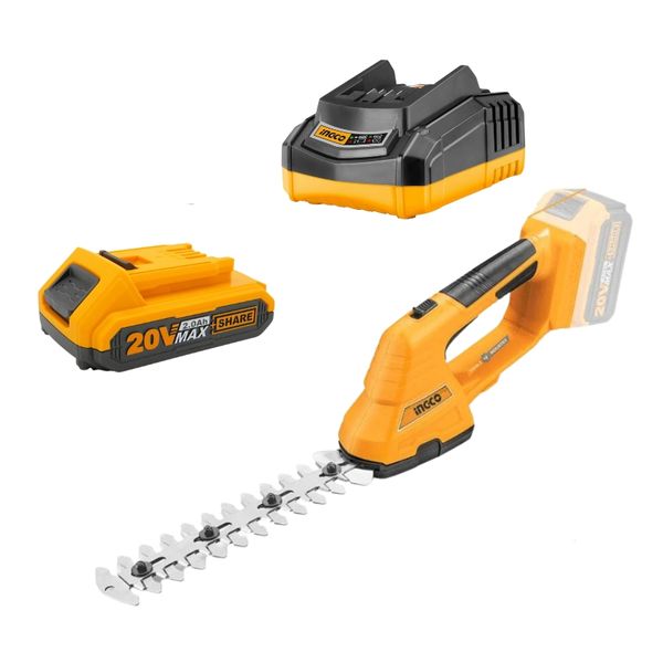 Ingco - Shear / Lithium-Ion Garden Shear with Charger and Battery (2.0Ah)