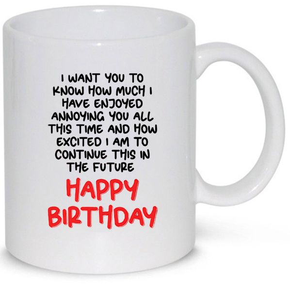 Happy Birthday Girlfriend Boyfriend Wife Husband Gift 11Oz Coffee Mug