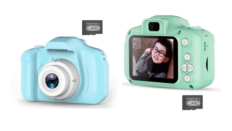Kids Mini Portable Digital Camera Plus SD Card - Set of 2