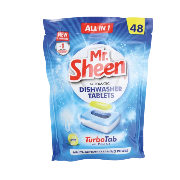 Mr Sheen Dishwashing Tablets Automatic All in 1 - 48 tablets