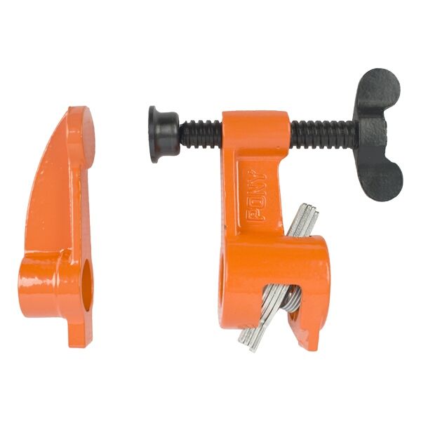 Pony - Pipe Clamp - 3/4 Inch 25mm Black Pipe