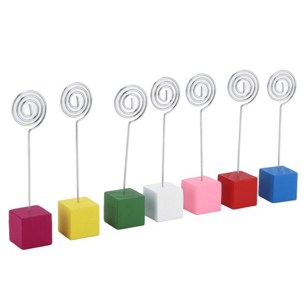 Colorful Wooden Card Stands for Table Numbers