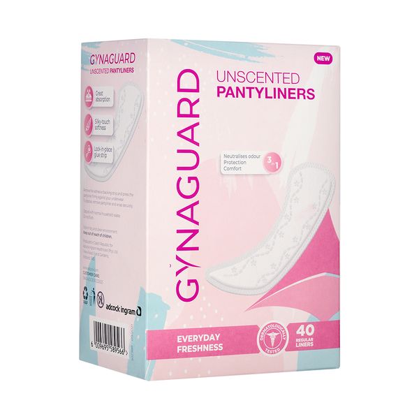 Gyna Guard Panty Liners Fragrance-Free 40 Each