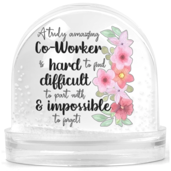A Truly Amazing Coworker Gift Snowglobe