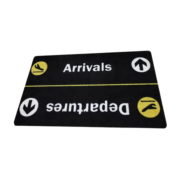 1pc Arrival &amp; Departure Airplane Theme Door Mat