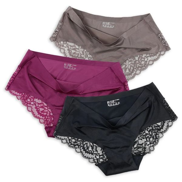 Pack of 3 Amila Silky Seamless Lace Underwear