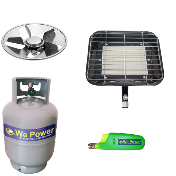 Gas Heater Portable With 5kg Gas Cylinder, Gas Cooker Top with Free Lighter