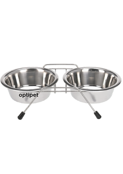 Eco Dog Bowl Set with Stand with 2 Bowls (XL)