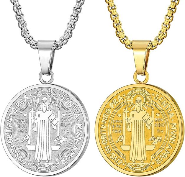 Yonhon St Benedict Medal Necklace Exorcism Catholic Gift