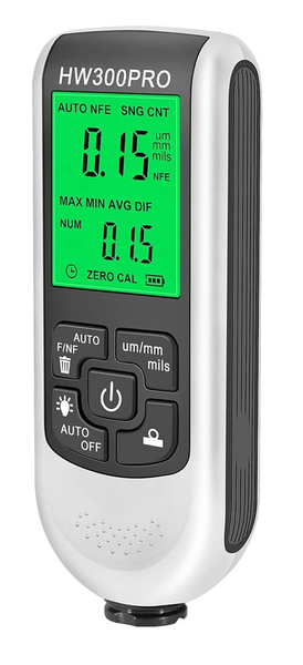 HW-300PRO Paint Thickness Gauge Meter Fe/NFe Probe Coating Thickness Gauge