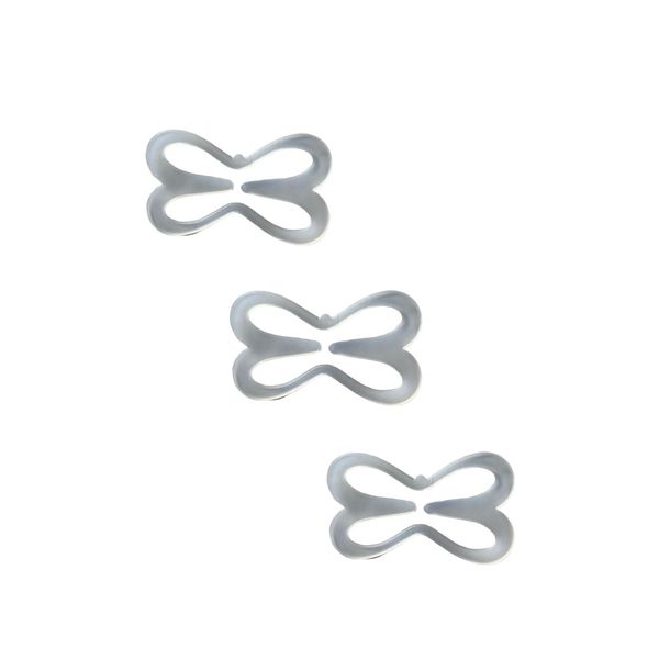 3-Piece Transparent Flower Bra Strap Clips for Invisible Bra Straps