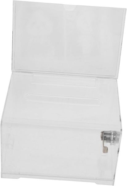 Lock Box for Voting Fundraising Donation Public Ballot Box Acrylic