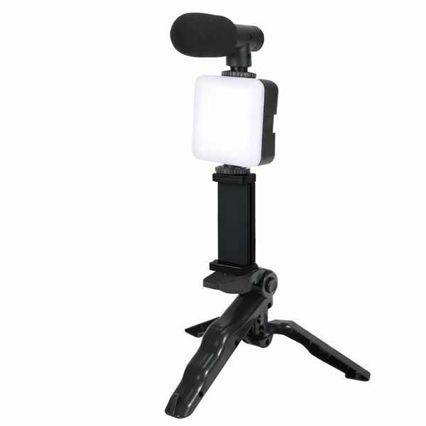 LED Video Light RGB Fill Light Photography with Tripod Micro &amp; Phone Clip
