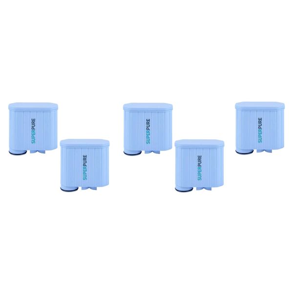 SUPERPURE Replacement Filter Cartridge for Philips/Saeco AquaClean (5-Pack)