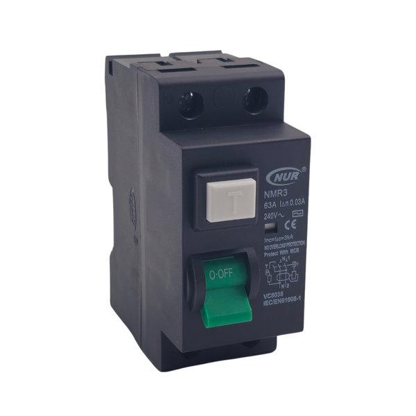 NUR Mini Rail Earth Leakage 1P+N 63A