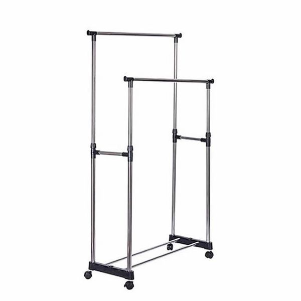 Stainless Steel Double Pole Clothes Drying Rack Stand BS-7946