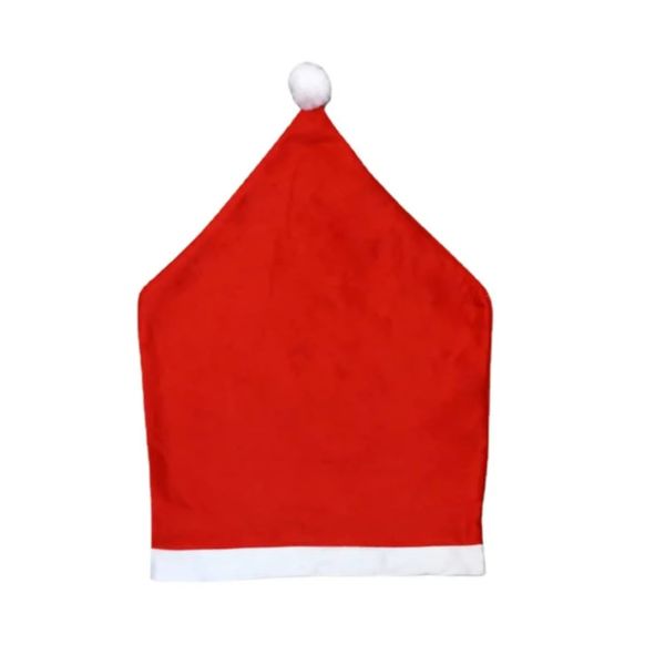 Christmas Chair Cover Santa Claus Hat Cap Holiday Party Seat Decorations