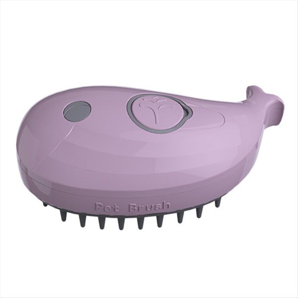 Cat Steam Brush - Self Cleaning Steamy Cat Brush For Massage Purple