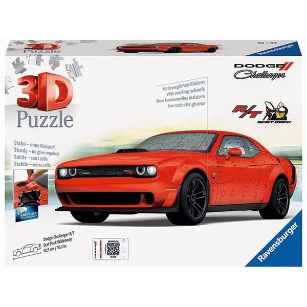 Ravensburger 108 Piece 3D Puzzle Dodge Challrt Scat Pack