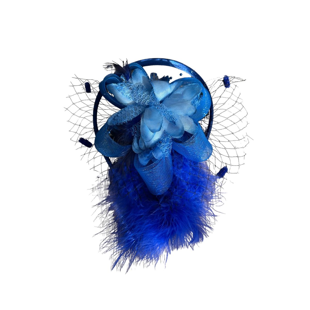 Julz Fur Fascinator Tea Party, Funeral ,Wedding Elegant Fedora Hat