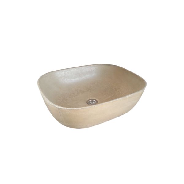 Aquadite Sandstone Bespoke Concrete Bathroom Basin/Sink 50x40x15.5cm