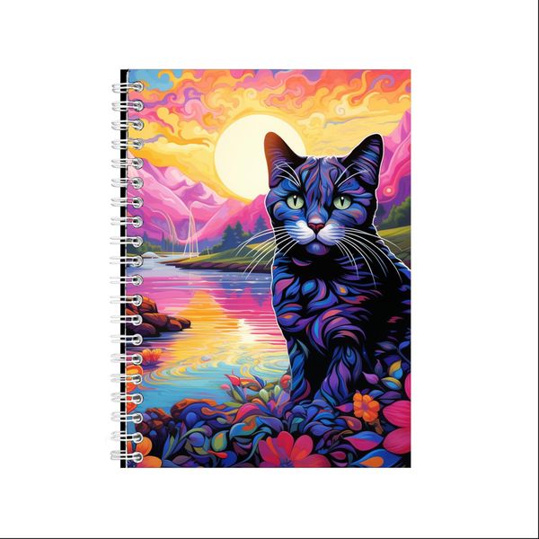 TUXEDO CAT LANDSCAPE 2 A5 Notebook Gift Idea Notepad 228