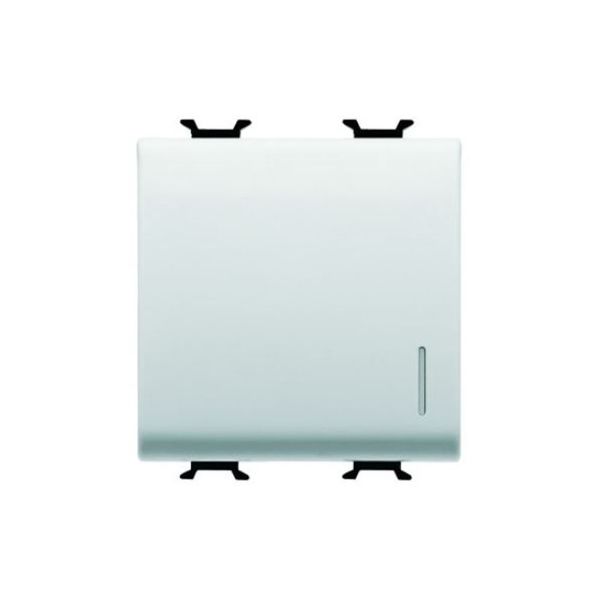 Gewiss - Push-Button 2M 1P NO 16A Illuminable White