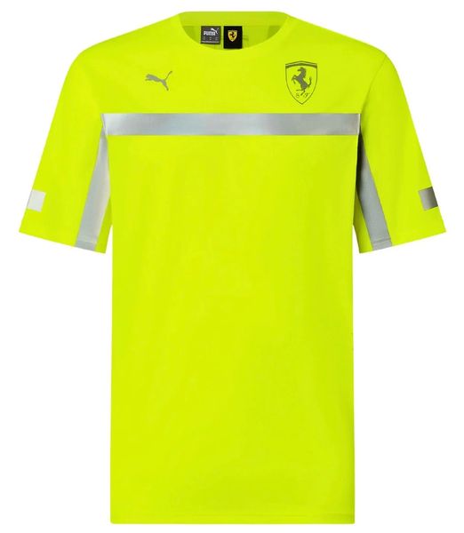Scuderia Ferrari F1 Men's 2024 Reflective T-Shirt - Yellow