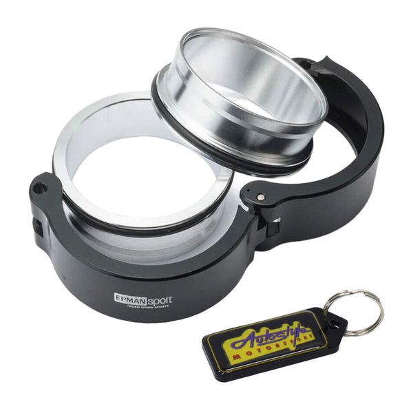 Universal Epman Turbo Exhaust V-Band Quick Release Clamp - 2.5" &amp; Keyring
