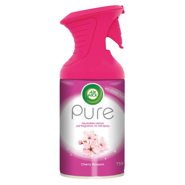 Airwick 250ml - Pure Trigger - Odour Neutralising Room Spray, Refill, Cherry Blossom