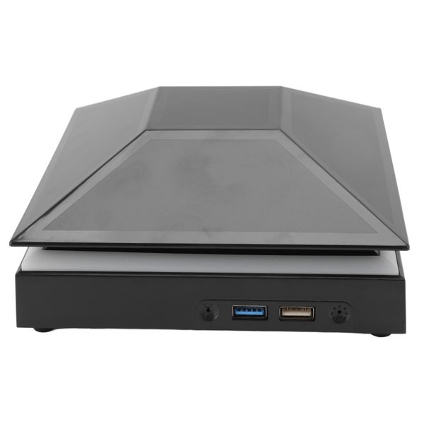 Adjustable Cooling Fan with LED Compatible with Consoles (Black)