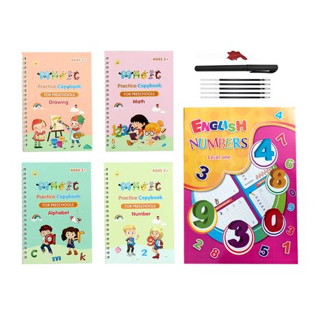 4 Pack Large Magic Handwriting Practice Book With 3pcs Pencil Grips, Shop  Today. Get it Tomorrow!