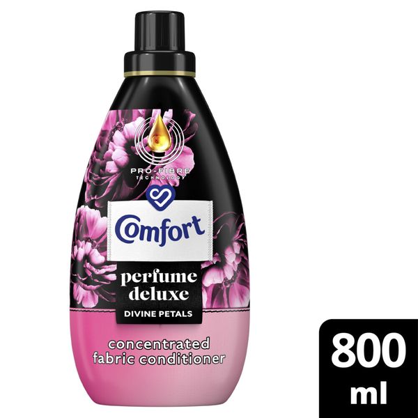 Comfort Perfume Deluxe Divine Petals Laundry Fabric Softener 800ml