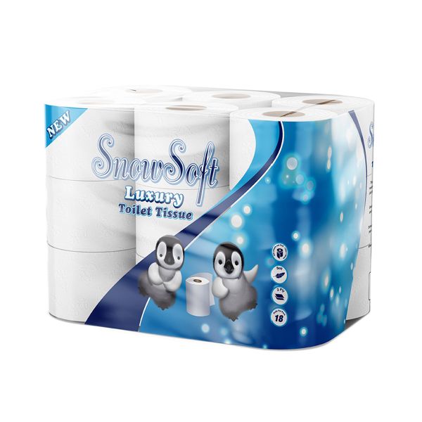 Snow Soft 2 Ply Luxury Toilet Paper - 18's